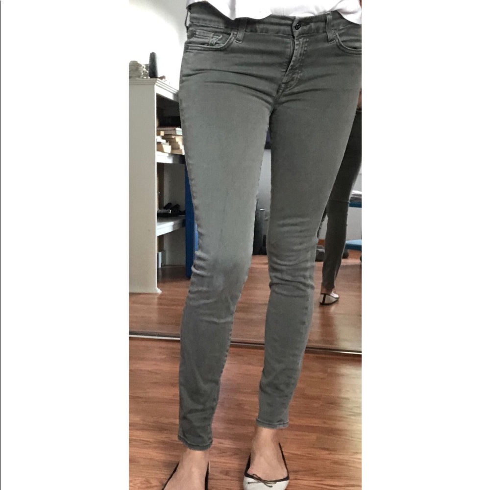 7 For All Mankind gwenevere pants in green